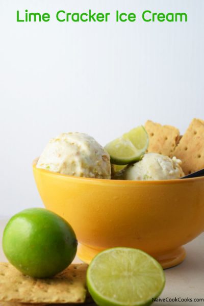 No Churn Lime Cracker Ice Cream