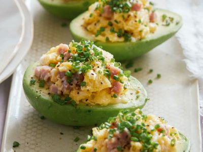 Breakfast Scramble Stuffed Avocado