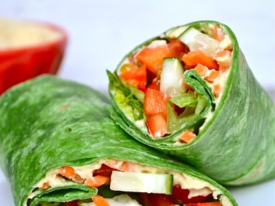 Vegetable Hummus Wrap