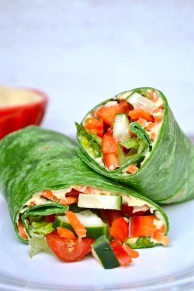 Vegetable Hummus Wrap