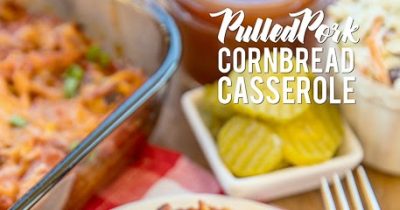 Pulled Pork Cornbread Casserole