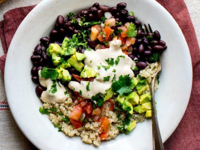 Black Bean-Quinoa Buddha Bowl