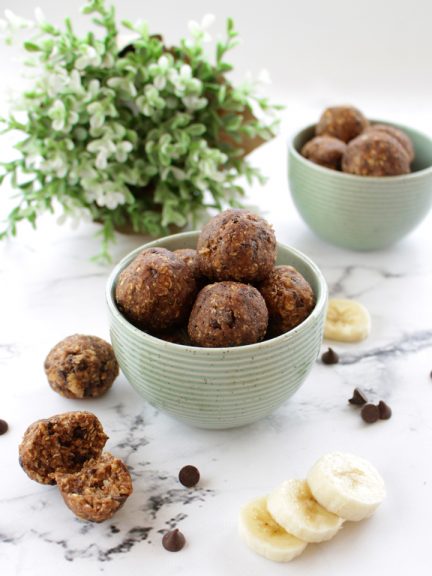 Banana, Chocolate & Peanut Butter Protein Snacks