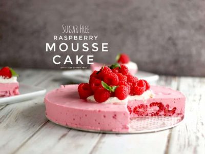 Sugar Free Raspberry Mousse Cake