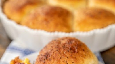 Glazed Breakfast Biscuit Bombs