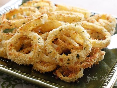 Low Fat Baked Onion Rings