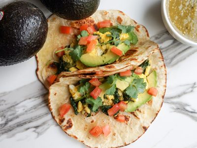 The 28-Day Shrink Your Stomach Challenge Breakfast Spinach Tacos