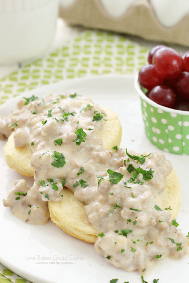 Sausage Gravy and Biscuits