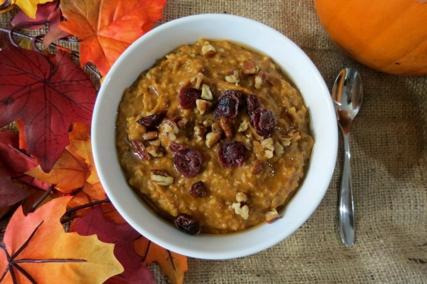 Pumpkin Oatmeal in a Crockpot
