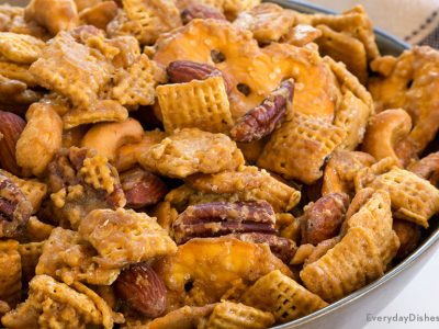 Addicting Toffee Chex Mix