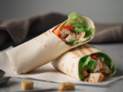 Spice Up Your Lunch Break with this Savory Chicken Caesar Wrap Recipe