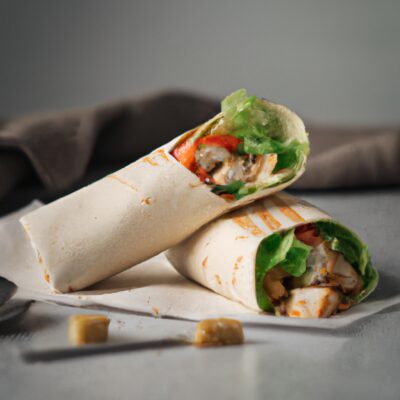 Spice Up Your Lunch Break with this Savory Chicken Caesar Wrap Recipe