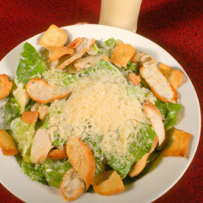 Try this Mouth-Watering Chicken Caesar Salad for a Delicious Lunch Option