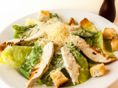 Quick and Easy Lunch: Tasty Grilled Chicken Caesar Salad