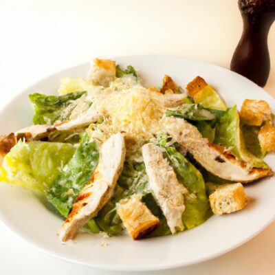 Quick and Easy Lunch: Tasty Grilled Chicken Caesar Salad