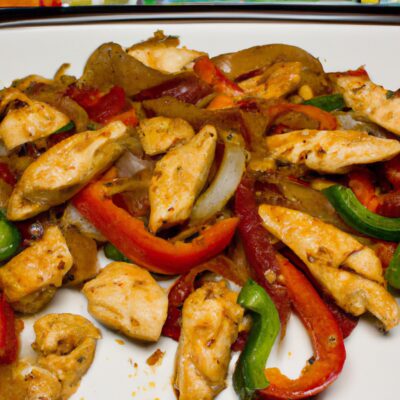 Spice up your weeknight with these easy and delicious chicken fajitas