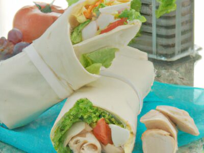 Delicious and Easy Lunch Recipe: Chicken Caesar Wrap