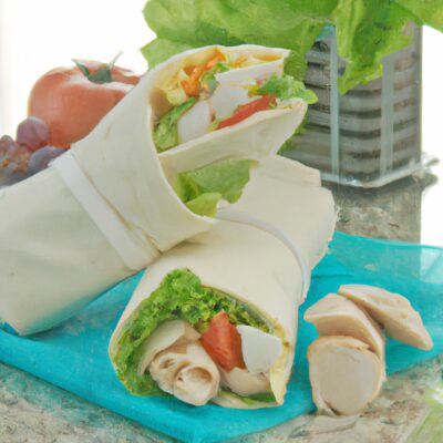 Delicious and Easy Lunch Recipe: Chicken Caesar Wrap