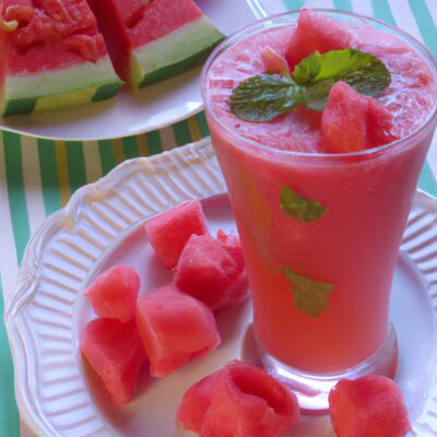 Cool Down with a Refreshing Watermelon Mint Smoothie