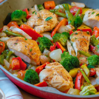 Delicious and Easy One-Pan Chicken and Vegetable Dinner Recipe