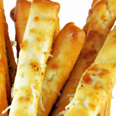 Quick and Easy Snack: Cheesy Garlic Breadsticks