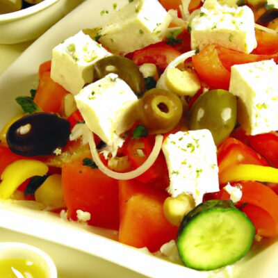 Fresh & Flavorful: Try This Delicious Mediterranean Salad Recipe Today!