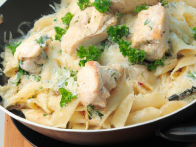 Easy and Delicious One-Pan Chicken Alfredo Dinner Recipe