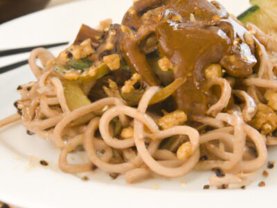 Quick and Delicious Lunch: Soba Noodles with Spicy Peanut Sauce