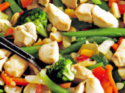 Quick and easy one-pan chicken and vegetable stir-fry
