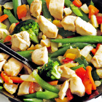 Quick and easy one-pan chicken and vegetable stir-fry