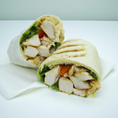 Quick and Delicious Grilled Chicken Salad Wrap