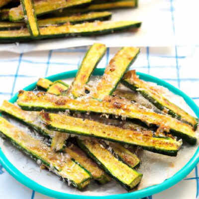 Deliciously Tasty and Easy-to-Make Appetizer Recipe: Garlic Parmesan Baked Zucchini Fries