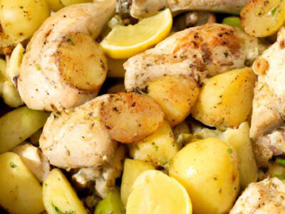 Easy One-Pan Lemon Garlic Chicken and Potatoes Recipe