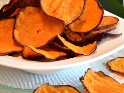 Crunchy and Delicious: Try These Homemade Baked Sweet Potato Chips!