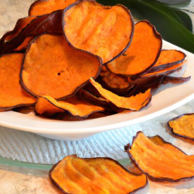 Crunchy and Delicious: Try These Homemade Baked Sweet Potato Chips!