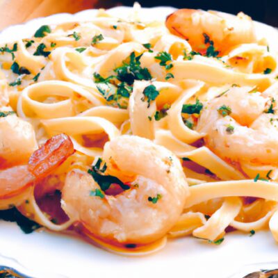 Quick and Easy Garlic Butter Shrimp Pasta