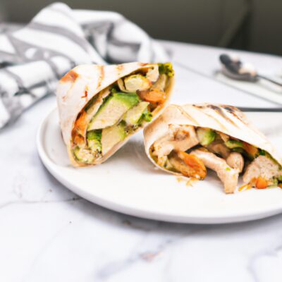 Quick and Easy Grilled Chicken and Avocado Wrap Recipe for a Delicious Lunch