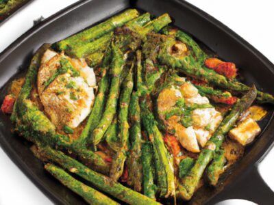 Delicious Chicken and Asparagus Skillet Dinner for Two