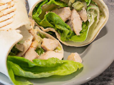 Delicious and Easy Chicken Caesar Salad Wrap for a Quick Lunch