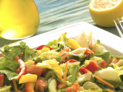 Refreshing Summer Salad with Tangy Lemon Dressing