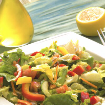 Refreshing Summer Salad with Tangy Lemon Dressing