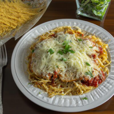 Easy and Delicious Chicken Parmesan with Linguine – Perfect for a Cozy Dinner Party