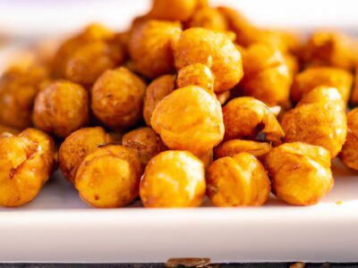Crispy and Delicious Parmesan Garlic Roasted Chickpeas