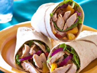 Healthy and Delicious Turkey Salad Wraps Recipe for Lunch