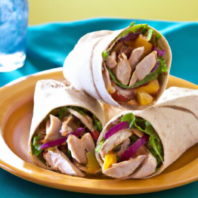 Healthy and Delicious Turkey Salad Wraps Recipe for Lunch