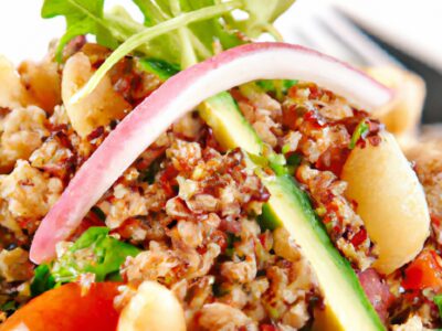 Crunchy and Delicious Quinoa Salad with Fresh Vegetables