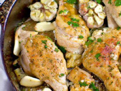 Quick and Easy One-Pan Garlic Chicken Dinner Recipe
