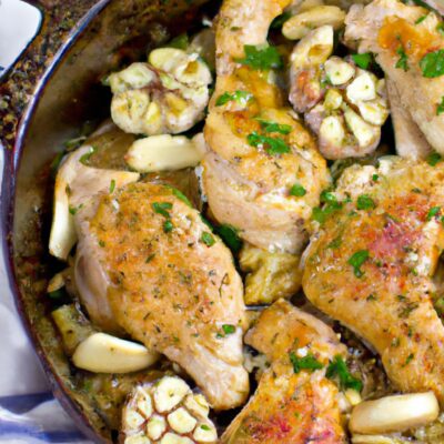 Quick and Easy One-Pan Garlic Chicken Dinner Recipe