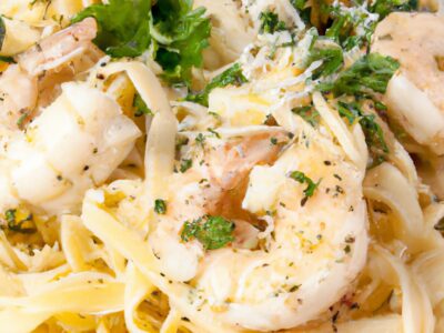 Delicious and Easy Garlic Butter Shrimp Linguine Recipe