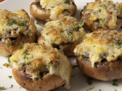 Easy and Delicious Garlic Parmesan Stuffed Mushrooms